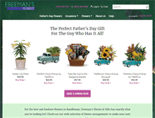 Tablet Screenshot of freemansflorist.net